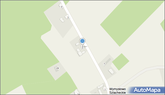 Wymysłowo Szlacheckie, Wymysłowo Szlacheckie, 2, mapa Wymysłowo Szlacheckie