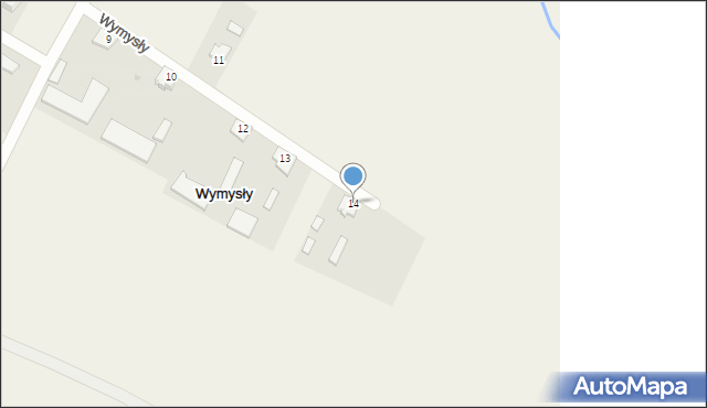 Wymysły, Wymysły, 14, mapa Wymysły