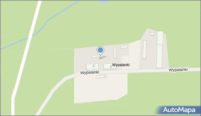 Wypalanki, Wypalanki, 1A, mapa Wypalanki