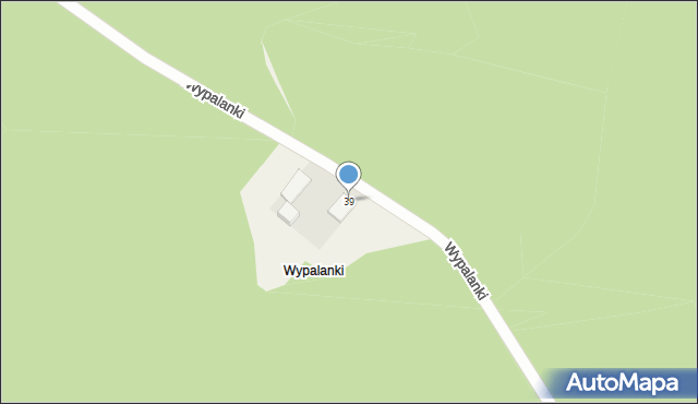 Wypalanki, Wypalanki, 39, mapa Wypalanki