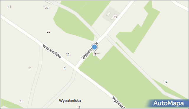 Wypaleniska, Wypaleniska, 13, mapa Wypaleniska