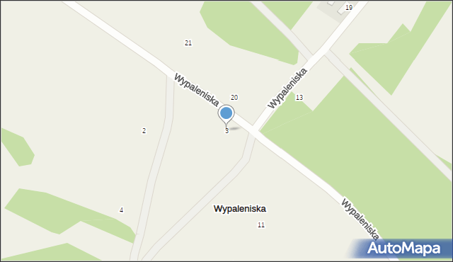 Wypaleniska, Wypaleniska, 3, mapa Wypaleniska