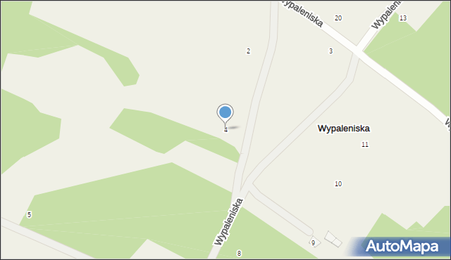 Wypaleniska, Wypaleniska, 4, mapa Wypaleniska