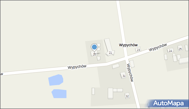 Wypychów, Wypychów, 20, mapa Wypychów