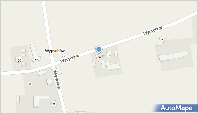 Wypychów, Wypychów, 24, mapa Wypychów