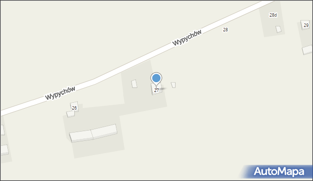 Wypychów, Wypychów, 27, mapa Wypychów