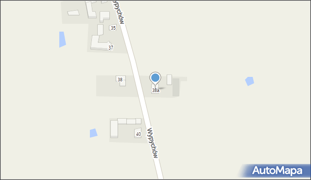 Wypychów, Wypychów, 38a, mapa Wypychów