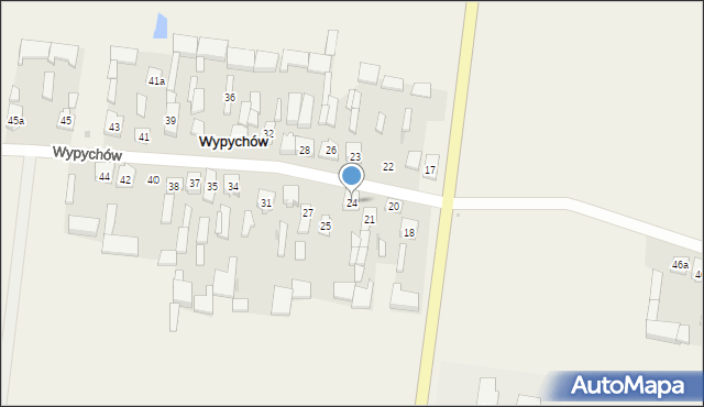 Wypychów, Wypychów, 24, mapa Wypychów