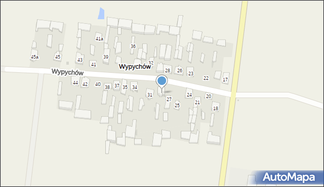 Wypychów, Wypychów, 29, mapa Wypychów