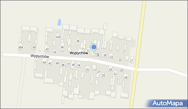 Wypychów, Wypychów, 30, mapa Wypychów