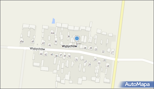 Wypychów, Wypychów, 32, mapa Wypychów