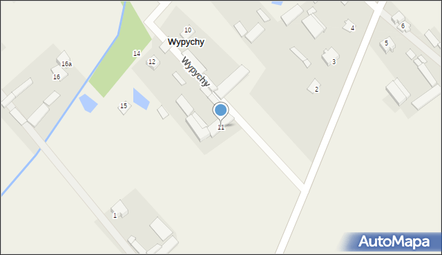 Wypychy, Wypychy, 11, mapa Wypychy