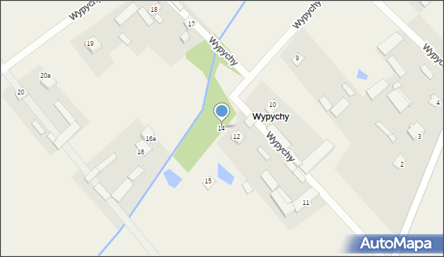 Wypychy, Wypychy, 14, mapa Wypychy