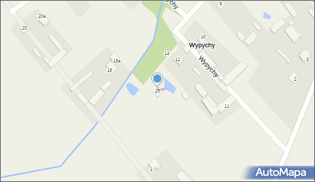 Wypychy, Wypychy, 15, mapa Wypychy