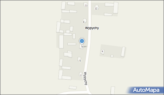 Wypychy, Wypychy, 7, mapa Wypychy