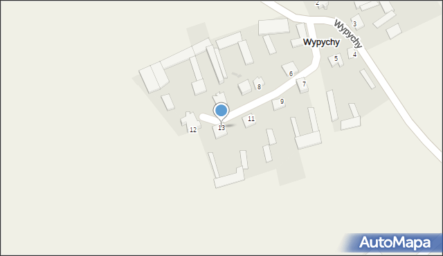 Wypychy, Wypychy, 13, mapa Wypychy