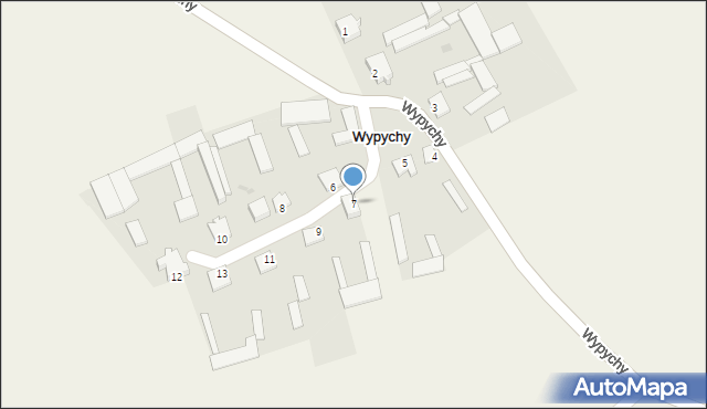 Wypychy, Wypychy, 7, mapa Wypychy