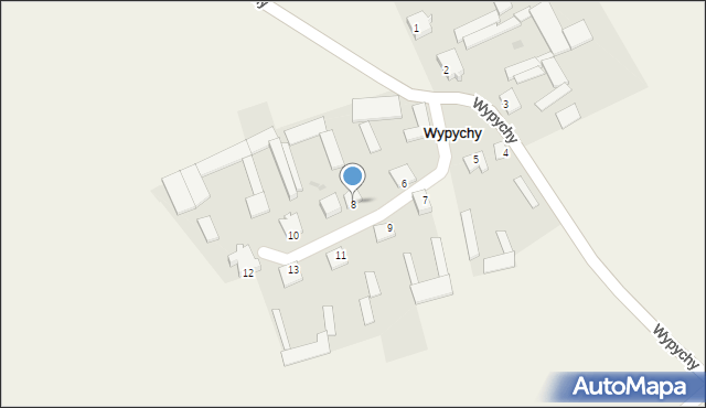 Wypychy, Wypychy, 8, mapa Wypychy