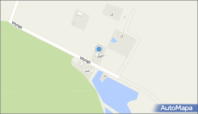 Wyrąb, Wyrąb, 15A, mapa Wyrąb