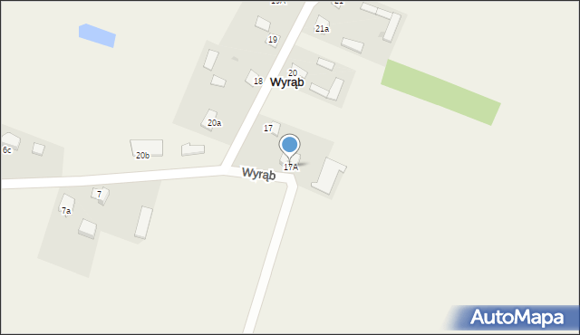 Wyrąb, Wyrąb, 17A, mapa Wyrąb