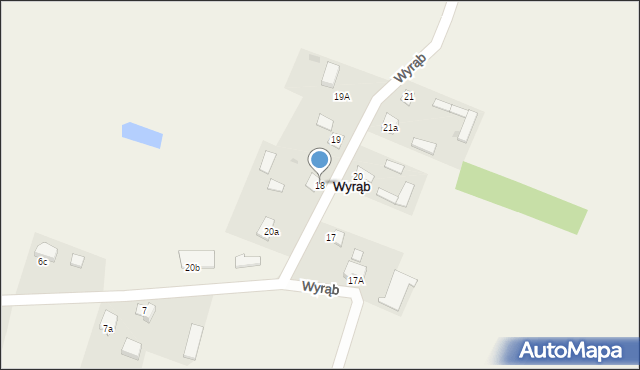 Wyrąb, Wyrąb, 18, mapa Wyrąb