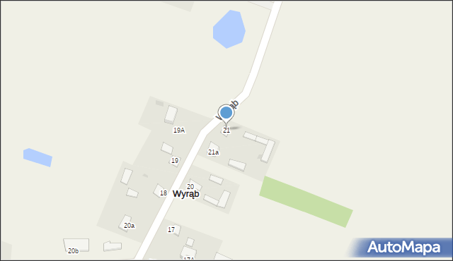 Wyrąb, Wyrąb, 21, mapa Wyrąb