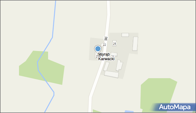 Wyrąb Karwacki, Wyrąb Karwacki, 23A, mapa Wyrąb Karwacki