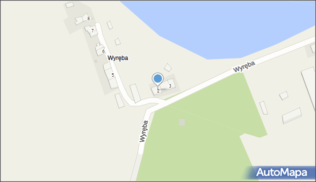 Wyręba, Wyręba, 2, mapa Wyręba