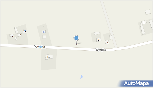 Wyręba, Wyręba, 5, mapa Wyręba