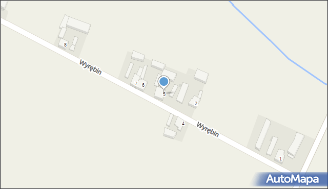 Wyrębin, Wyrębin, 5, mapa Wyrębin