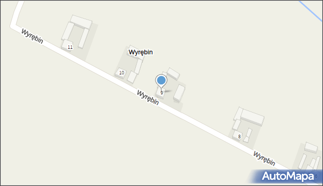 Wyrębin, Wyrębin, 9, mapa Wyrębin