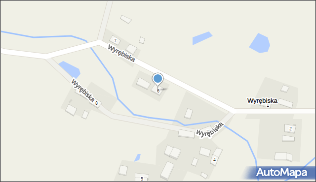 Wyrębiska, Wyrębiska, 6, mapa Wyrębiska