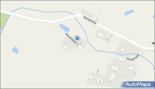 Wyrębiska, Wyrębiska, 8, mapa Wyrębiska