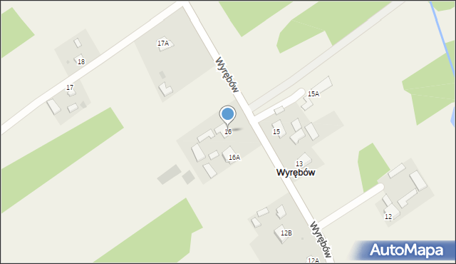 Wyrębów, Wyrębów, 16, mapa Wyrębów