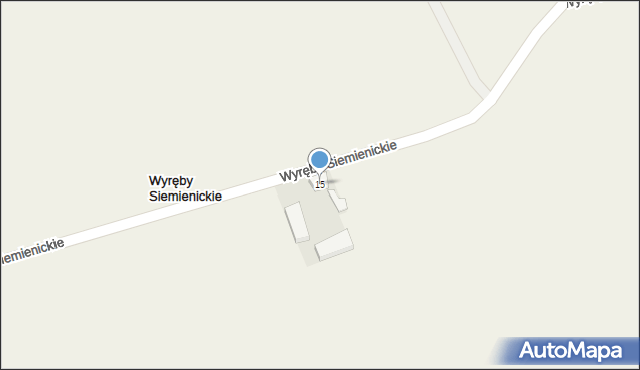 Wyręby Siemienickie, Wyręby Siemienickie, 15, mapa Wyręby Siemienickie