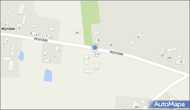 Wyrobki, Wyrobki, 1, mapa Wyrobki