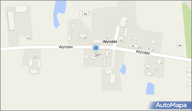 Wyrobki, Wyrobki, 12a, mapa Wyrobki