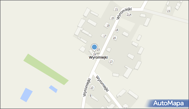 Wyromiejki, Wyromiejki, 14, mapa Wyromiejki