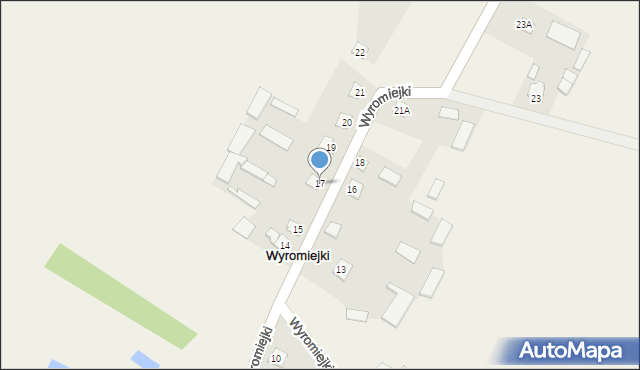 Wyromiejki, Wyromiejki, 17, mapa Wyromiejki