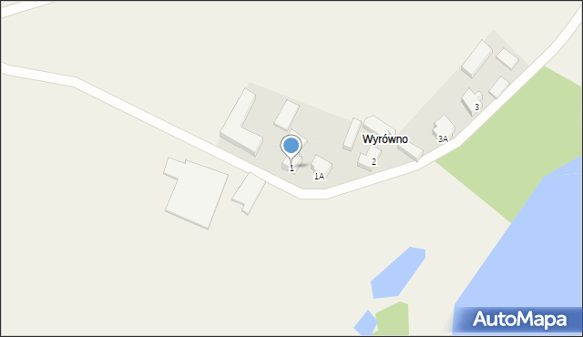 Wyrówno, Wyrówno, 1, mapa Wyrówno