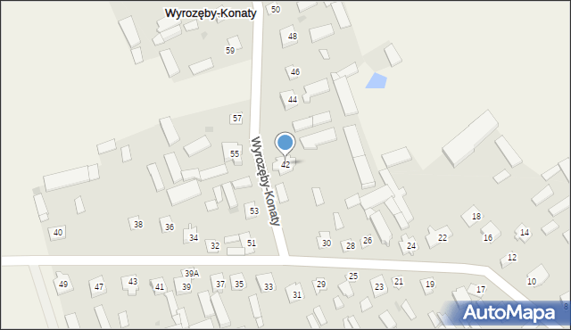 Wyrozęby-Konaty, Wyrozęby-Konaty, 42, mapa Wyrozęby-Konaty