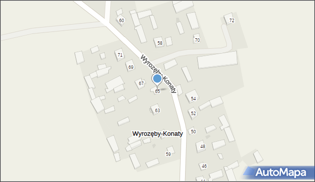 Wyrozęby-Konaty, Wyrozęby-Konaty, 65, mapa Wyrozęby-Konaty