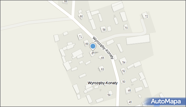 Wyrozęby-Konaty, Wyrozęby-Konaty, 67, mapa Wyrozęby-Konaty