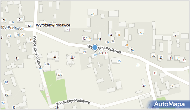 Wyrozęby-Podawce, Wyrozęby-Podawce, 19, mapa Wyrozęby-Podawce