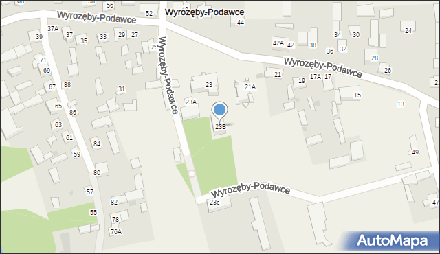 Wyrozęby-Podawce, Wyrozęby-Podawce, 23B, mapa Wyrozęby-Podawce