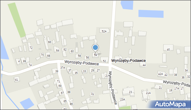 Wyrozęby-Podawce, Wyrozęby-Podawce, 54, mapa Wyrozęby-Podawce