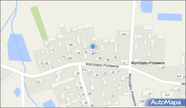 Wyrozęby-Podawce, Wyrozęby-Podawce, 60, mapa Wyrozęby-Podawce