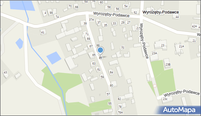 Wyrozęby-Podawce, Wyrozęby-Podawce, 86, mapa Wyrozęby-Podawce