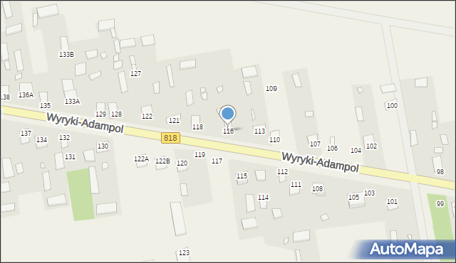 Wyryki-Adampol, Wyryki-Adampol, 116, mapa Wyryki-Adampol