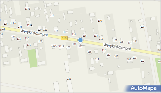 Wyryki-Adampol, Wyryki-Adampol, 117, mapa Wyryki-Adampol